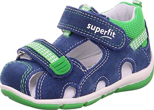 Superfit Jungen Freddy Sandale, Blau Grün 8010, 18 EU von Superfit