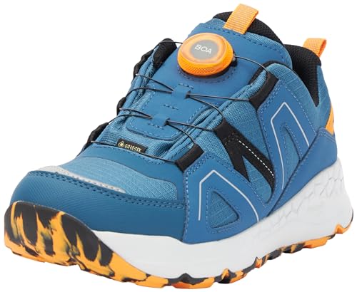 Superfit Free Ride Sneaker, BLAU/ORANGE 8000, 37 EU Schmal von Superfit