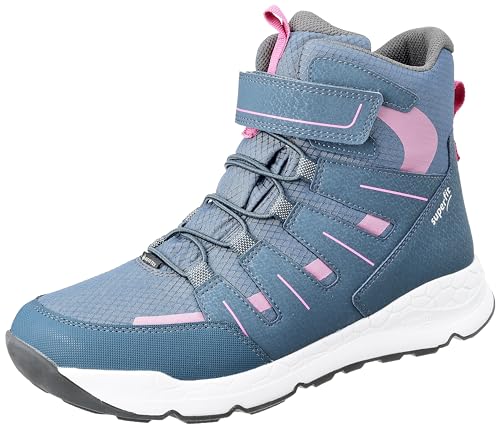 Superfit Free Ride Sneaker, BLAU/PINK 8010, 34 EU Schmal von Superfit