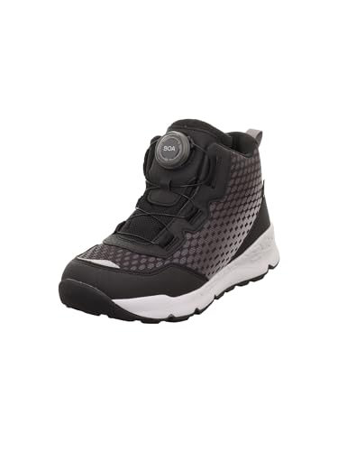 Superfit Mädchen und Jungen Schnürhalbschuhe Free Ride, Kinder Stiefeletten, Weite: M IV, Halbschuhe, schnürschuhe, SCHWARZ/HELLGRAU (000), 38 EU von Superfit