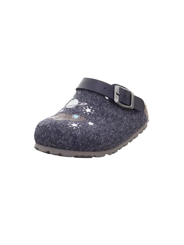 Superfit Jungen FUSSBETTPANTOFFEL Hausschuhe, blau 8000 von Superfit