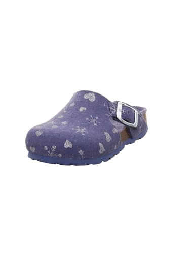 Superfit Mädchen FUSSBETTPANTOFFEL Hausschuhe, blau 8020 von Superfit