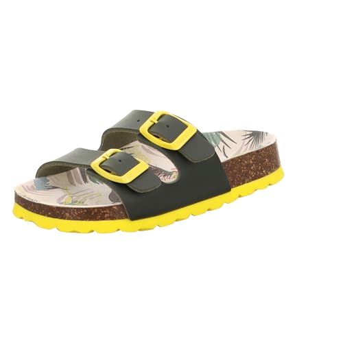 Superfit Mädchen FUSSBETTPANTOFFEL Hausschuhe, OLIVE/GELB 7050 Superfit Mädchen FUSSBETTPANTOFFEL Hausschuhe, OLIVE/GELB 7050 von Superfit