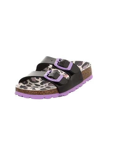 Superfit Mädchen FUSSBETTPANTOFFEL Hausschuhe, SCHWARZ/LILA 0040 Superfit Mädchen FUSSBETTPANTOFFEL Hausschuhe, SCHWARZ/LILA 0040 von Superfit