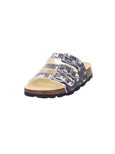Superfit Fussbettpantoffel Pantoffeln, Blau/Mehrfarbig 8090, 41 EU von Superfit