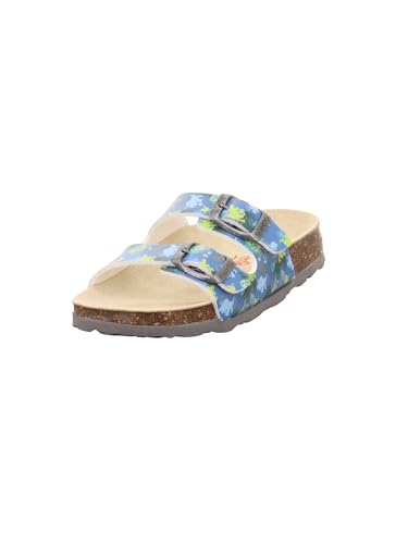 Superfit Jungen Fussbettpantoffel Pantoffeln, Blau 8420, 24 EU Weit von Superfit