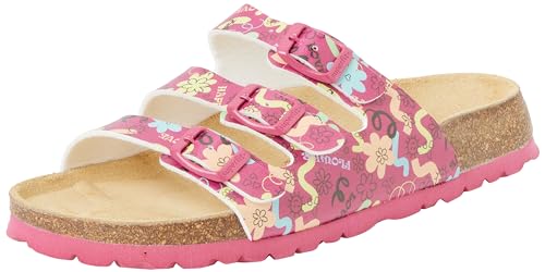 Superfit Mädchen Fussbettpantoffel Pantoffeln, Pink Mehrfarbig 5610, 27 EU von Superfit