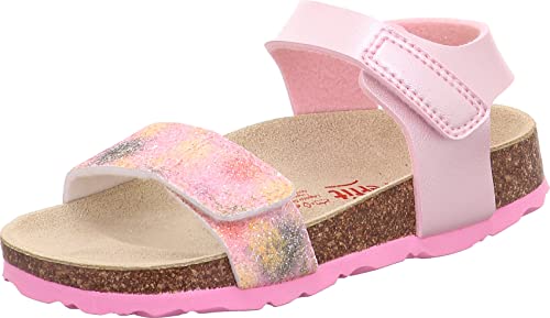 Superfit Fussbettpantoffel Sandale, ROSA/Mehrfarbig 5500, 26 EU von Superfit