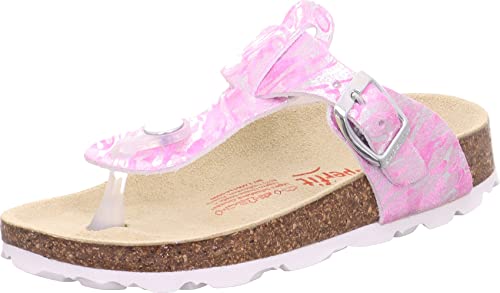 Superfit Fussbettpantoffel Sandale, ROSA/Silber 5500, 41 EU von Superfit