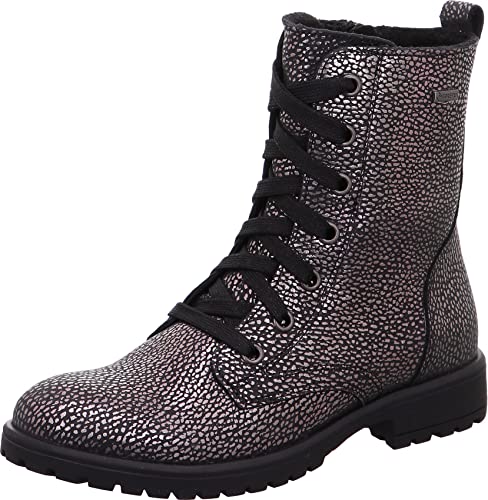 Superfit Mädchen Galaxy licht gevoerde Gore-tex Schneestiefel, Gun Metal 9500, 35 EU von Superfit