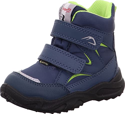 Superfit Jungen Glacier Varmt foret gore-tex Schneestiefel, Blau Grün 8010, 21 EU Weit von Superfit