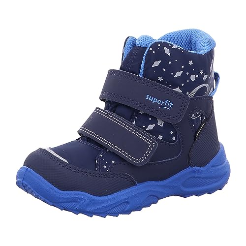 Superfit Jungen Glacier Schneestiefel, Blau 8000, 28 EU Schmal von Superfit