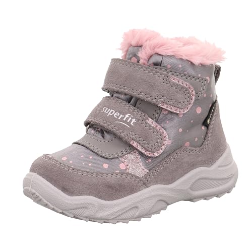 Superfit Glacier Schneestiefel, GRAU/ROSA 2500, 22 EU Schmal von Superfit