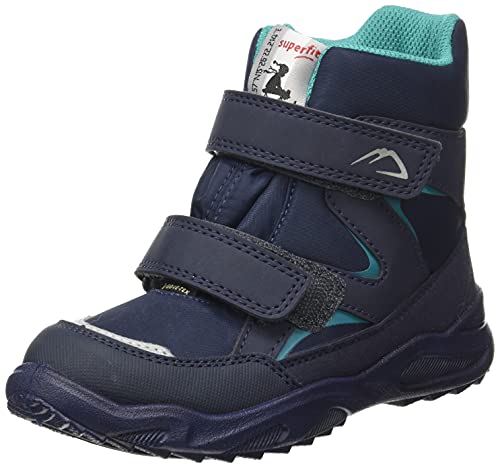 Superfit Jungen Glacier warm gevoerd Gore-tex Schneestiefel, Blau Grün 8000, 21 EU Weit von Superfit