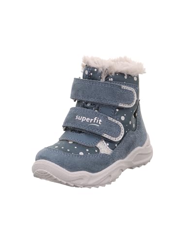 Superfit Mädchen GLACIER warm gefütterte Gore-Tex Stiefel, BLAU/HELLGRAU 8030 von Superfit