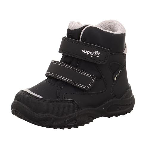 Superfit Glacier warm gefütterte Gore-Tex Schneestiefel, Schwarz/Hellgrau 0010, 22 EU Weit von Superfit