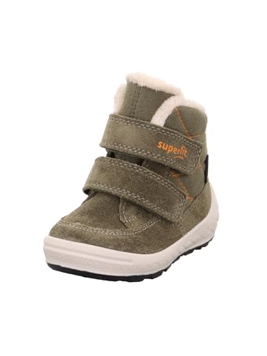 Superfit Jungen GROOVY warm gefütterte Gore-Tex Stiefel, GRÜN/ORANGE 7000 von Superfit