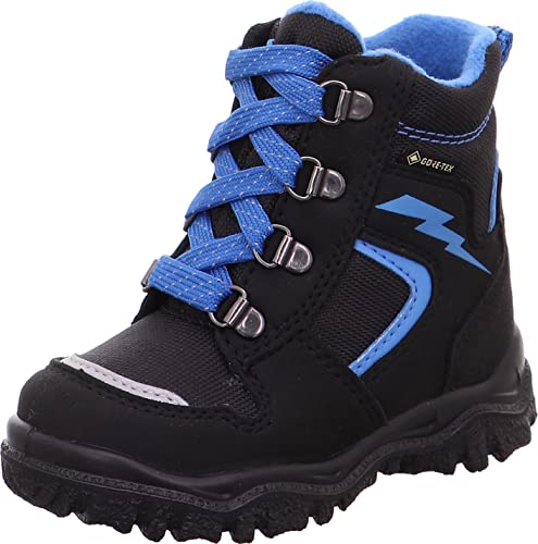 Superfit Jungen Husky1 Warm Gefütterte Gore-tex Schneestiefel, SCHWARZ/BLAU 0010, 27 EU von Superfit