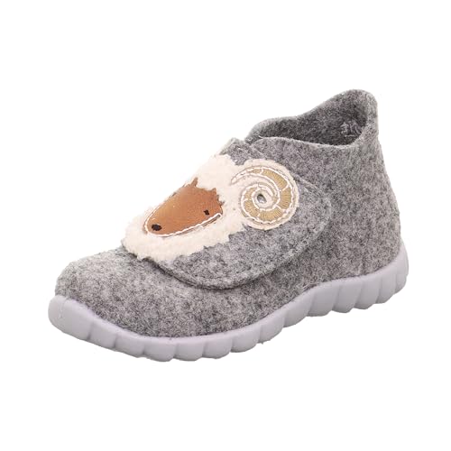 Superfit Jungen Happy Hausschuh, Hellgrau 2510, 28 EU von Superfit