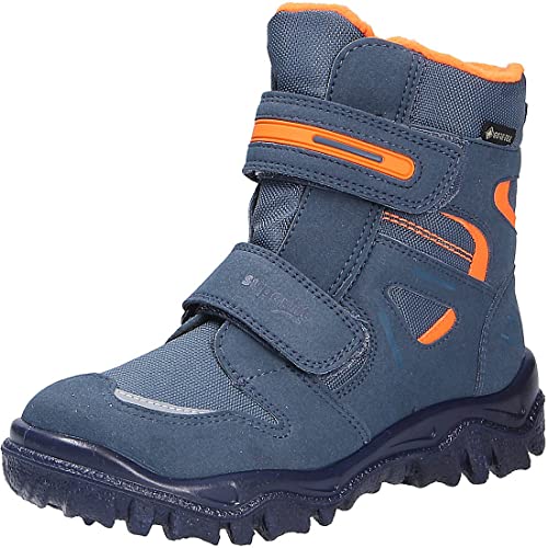 Superfit Jungen Husky warm gevoerde Gore-tex Schneestiefel, Blau Orange 8010, 27 EU von Superfit