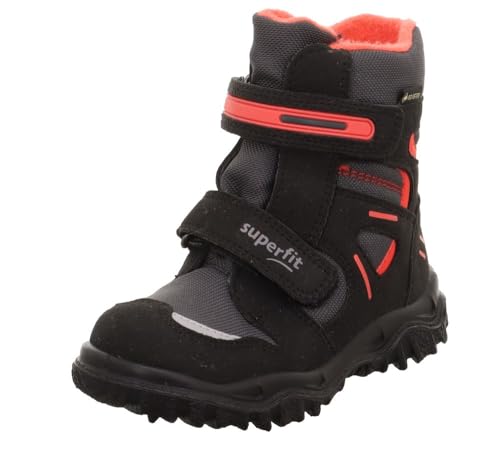 Superfit Husky Schneestiefel, SCHWARZ/ROT 0020, 27 EU Schmal von Superfit