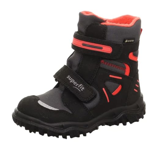 Superfit Husky Schneestiefel, SCHWARZ/ROT 0020, 34 EU Schmal von Superfit