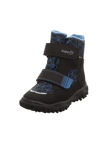 Superfit Jungen HUSKY warm gefütterte Gore-Tex Schneestiefel, SCHWARZ/BLAU 0010, 38 EU von Superfit