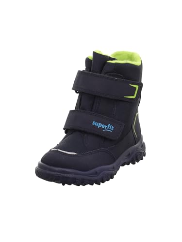 Superfit Jungen HUSKY warm gefütterte Sympatex Schneestiefel, BLAU/HELLGRÜN 8000, 28 EU von Superfit