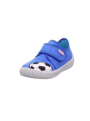 Superfit Jungen BILL Hausschuhe, BLAU/WEISS 8500 von Superfit