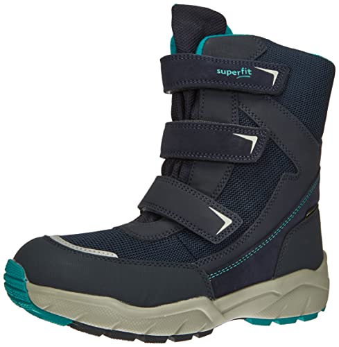 Superfit Jungen CULUSUK 2.0 warm gefütterte Gore-Tex Schneestiefel, Blau Grün 8010, 27 EU Weit von Superfit