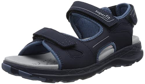 Superfit Jungen Criss Cross Sandale, Blau Hellgrau 8010, 31 EU von Superfit