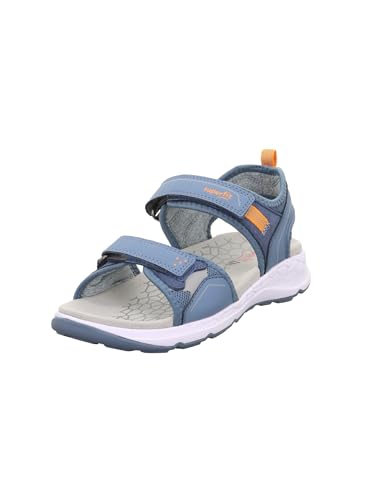 Superfit Jungen Criss Cross Sandale, Blau Orange 8010, 33 EU von Superfit