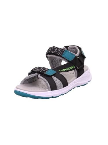 Superfit Jungen Criss Cross Sandale, Schwarz Grün 0000, 30 EU von Superfit