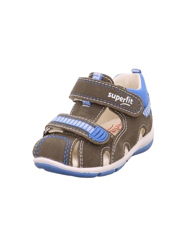 Superfit Jungen Freddy Sandale, Grün Blau 7000, 21 EU von Superfit