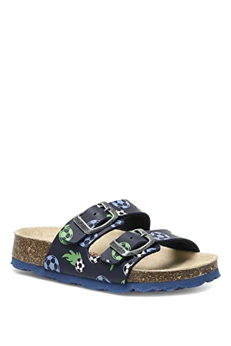 Superfit Jungen Fussbettpantoffel Pantoffeln, BLAU 8020, 25 EU von Superfit
