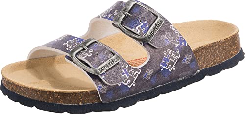Superfit Jungen Fussbettpantoffel Hausschuh, Blau Grau 8060, 26 EU Superfit Jungen Fussbettpantoffel Hausschuh, Blau Grau 8060, 26 EU von Superfit