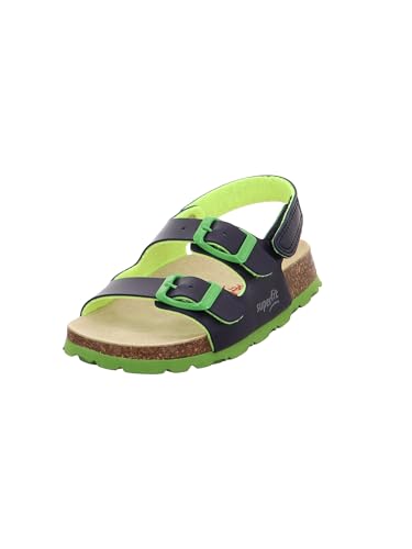 Superfit Jungen Fussbettpantoffel Knöchelriemchen Riemchensandalen, BLAU, 37 EU Superfit Jungen Fussbettpantoffel Knöchelriemchen Riemchensandalen, BLAU, 37 EU von Superfit
