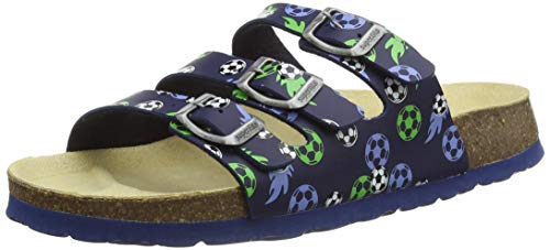 Superfit Jungen Fussbettpantoffel Pantoffeln, Blau (Blue/Green 8020), 24 EU von Superfit