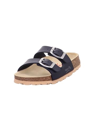 Superfit Jungen FUSSBETTPANTOFFEL Hausschuhe, BLAU 8000 von Superfit