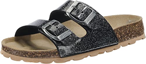 Superfit Jungen Fussbettpantoffel Pantoffeln, SCHWARZ 0100, 25 EU von Superfit