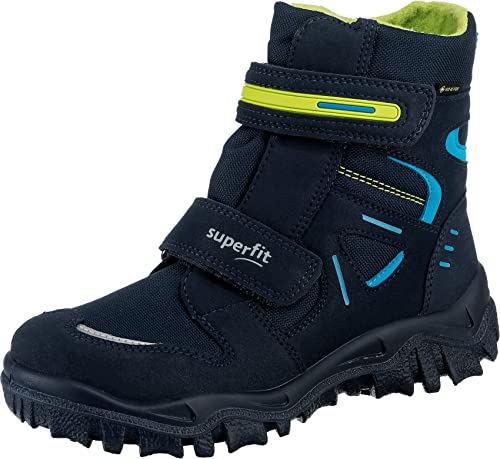 Superfit Jungen HUSKY warm gefütterte Gore-Tex Schneestiefel, Blau/Grün (Blue/Green8000), 37 EU von Superfit