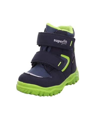 Superfit Unisex Kinder Husky1 Warm Gefütterte Gore-tex Schneestiefel, Blau Grün 8020, 20 EU von Superfit