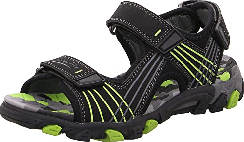 Superfit Jungen Henry Knöchelriemen Riemchensandalen, SCHWARZ, 33 EU von Superfit