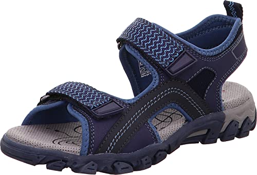 Superfit Jungen Hike Riemchensandalen, BLAU 8000, 39 EU von Superfit