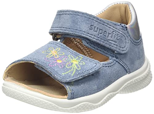 Superfit Mädchen Polly Sandale, Blau Silber 8000, 18 EU von Superfit