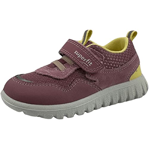 Superfit Jungen Mädchen SPORT7 Mini Sneaker, ROSA/GELB 5500, 20 EU von Superfit