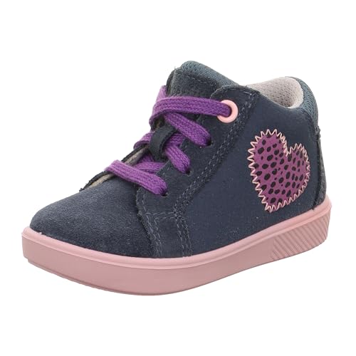 Superfit Baby Mädchen SUPIES Sneaker, BLAU/PINK 8030 von Superfit