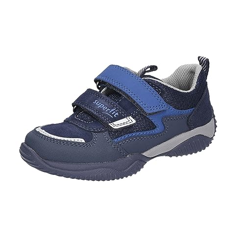 Superfit Jungen Storm Sneaker, Blau Hellgrau 8010, 38 EU von Superfit