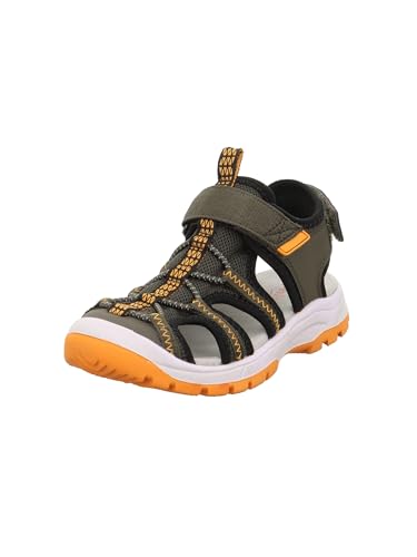 Superfit Jungen Tornado Light Sandale, Grün Orange 7000, 36 EU von Superfit
