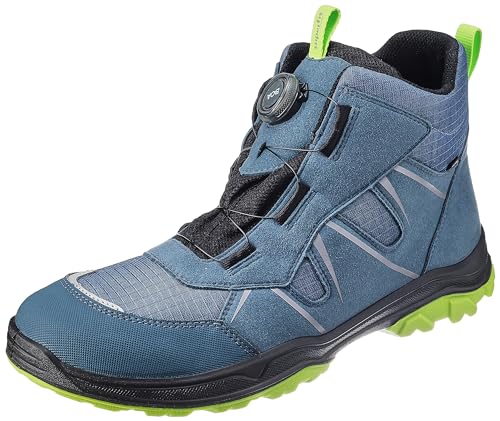 Superfit Jupiter Sneaker, BLAU/HELLGRÜN 8000, 33 EU Schmal von Superfit